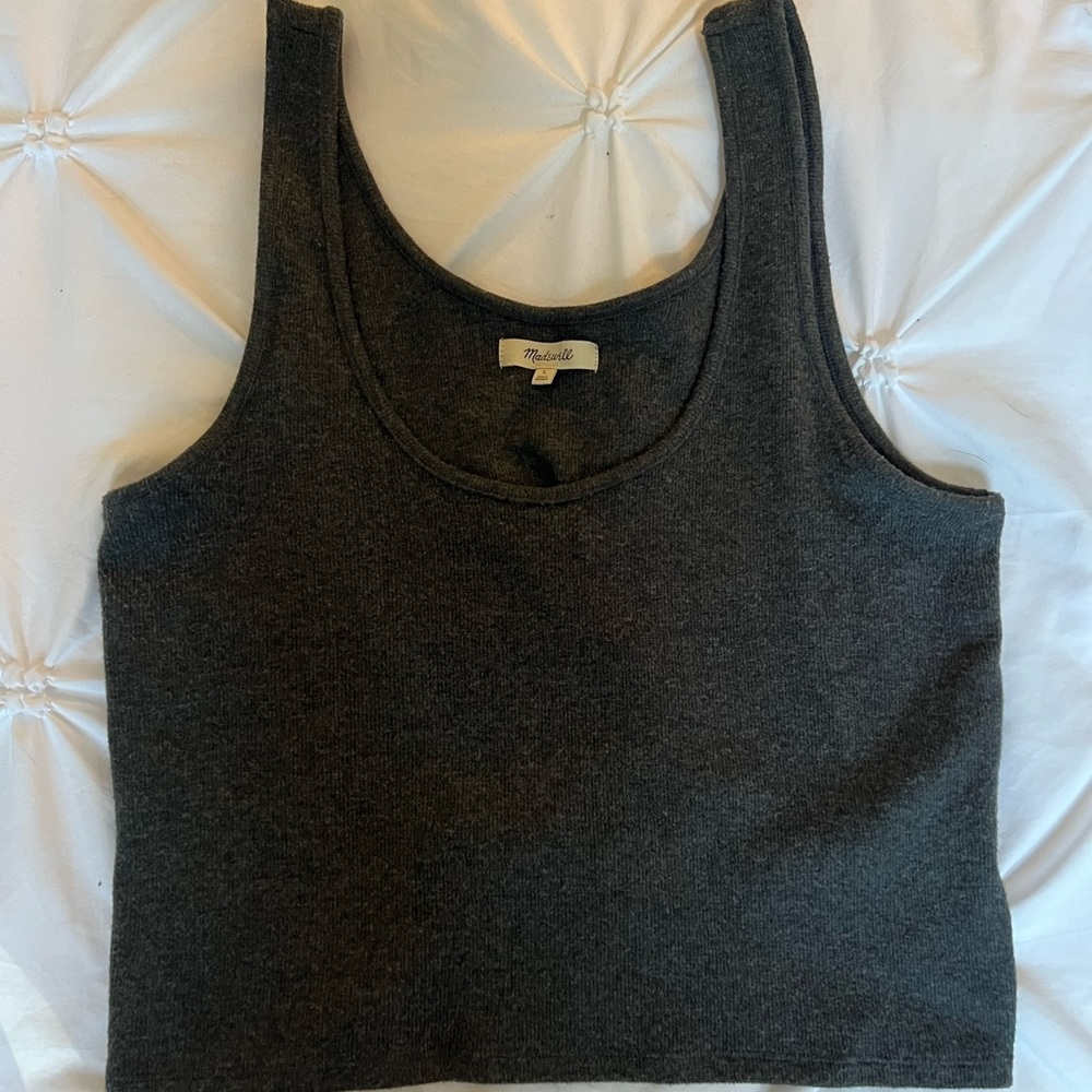 Madewell Size Large Knit Cropped Tank.